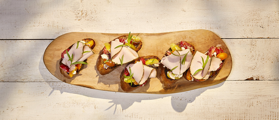 Bruschetta met Kipfilet Dragon