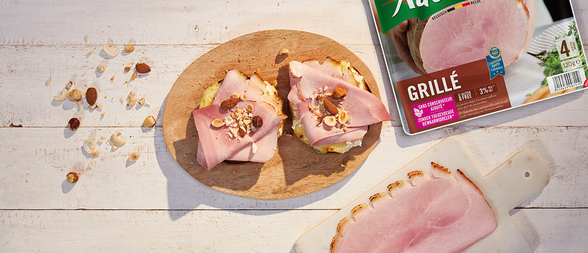 Bagel au jambon grillé