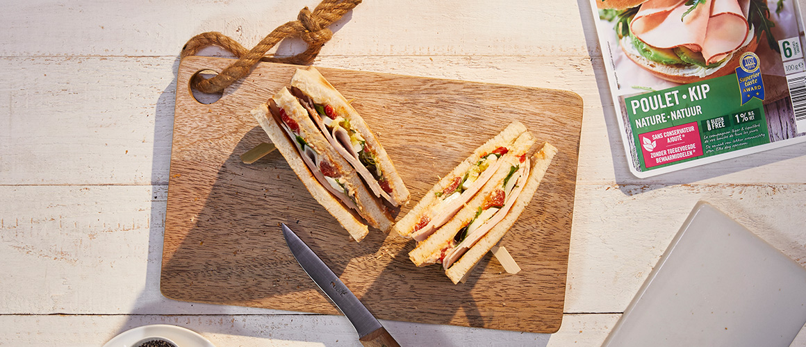 Club Sandwich au filet de poulet nature