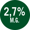 2,7 % M.G.
