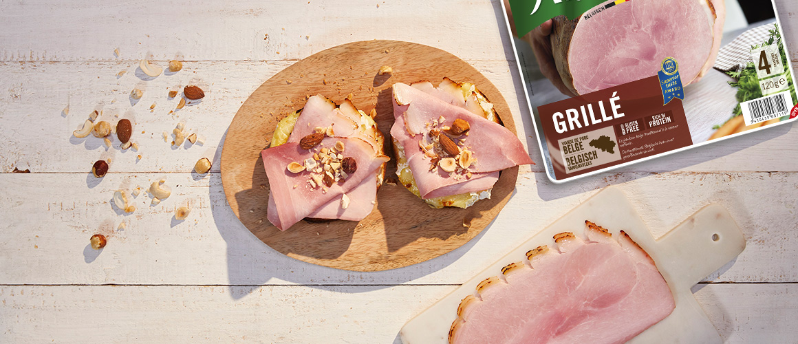 Bagel au jambon grillé