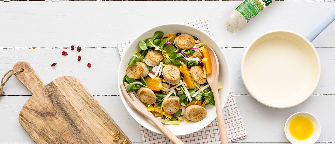 Witloofsalade met Aubel® Witte Worst
