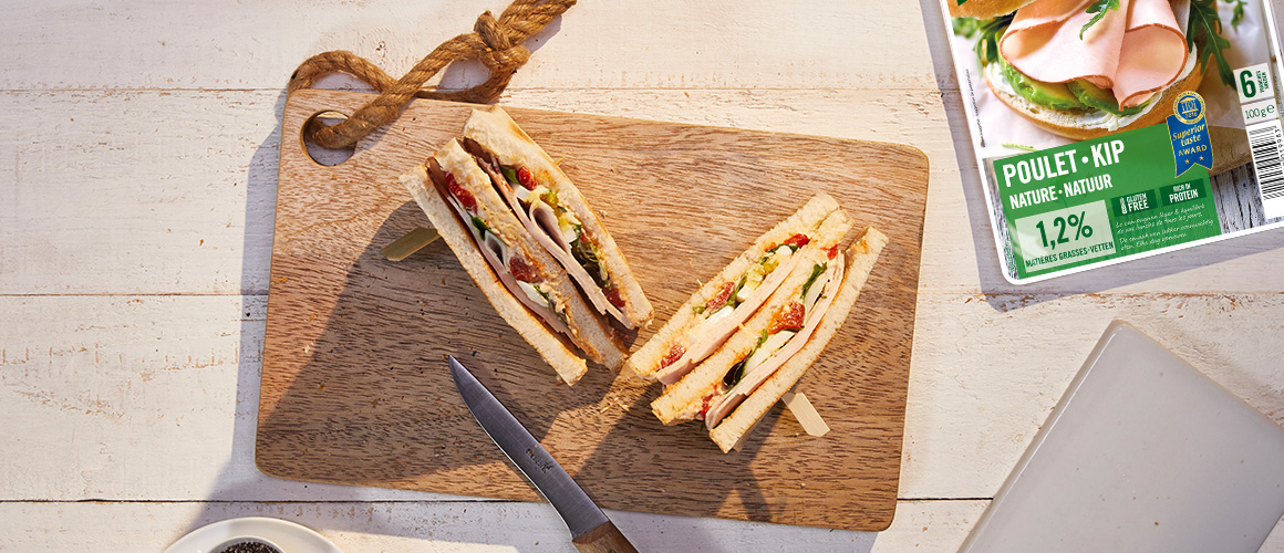 Club Sandwich au filet de poulet nature