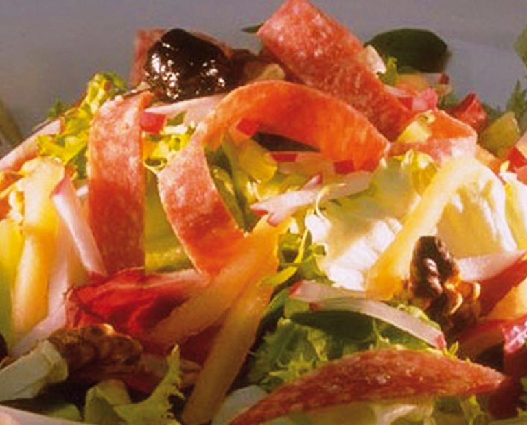 Salade exotique au salami Aubel®